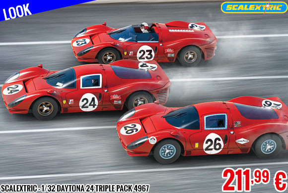 Look - Scalextric - 1/32 Daytona 24 Triple Pack 4967