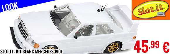 Look - Slot.it - Kit Blanc Mercedes 190E