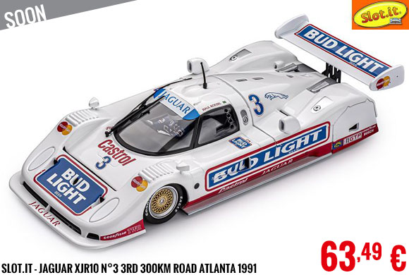 Soon - Slot.it - Jaguar XJR10 N°3 3rd 300km Road Atlanta 1991