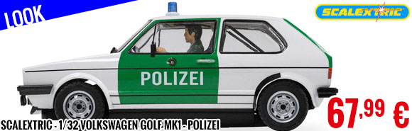 Look - Scalextric - 1/32 Volkswagen Golf MK1 - Polizei