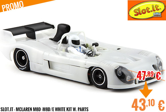Promo - Slot.it - McLaren M8D -M8D/E White Kit W. Parts