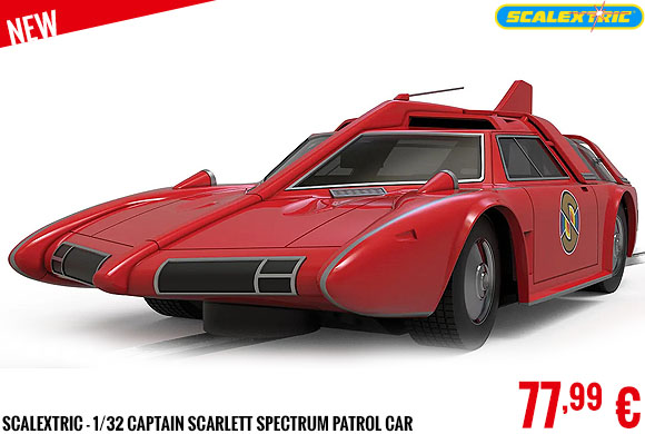 New - Scalextric - 1/32 Captain Scarlett Spectrum Patrol Car