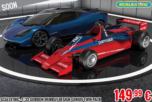 Soon - Scalextric - 1/32 Gordon Murray Design Genius Twin Pack