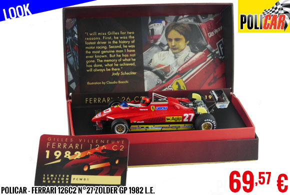 Look - Policar - Ferrari 126C2 n°27 Zolder GP 1982 L.E.