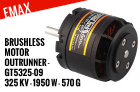 EMax Moteur Brushless outrunner - GT5325-09 (325kv - 1950w - 570g)